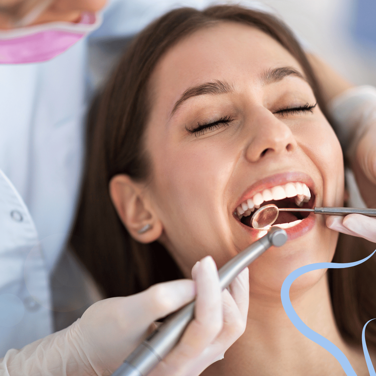 woman at dental office